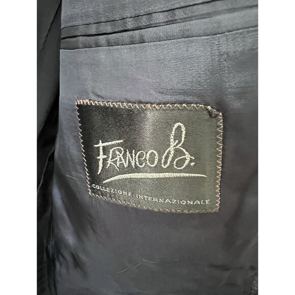 Corneliani Men Cotton Blue Velour 2 Button Italian Blazer Jacket Sport Coat - Picture 5 of 8